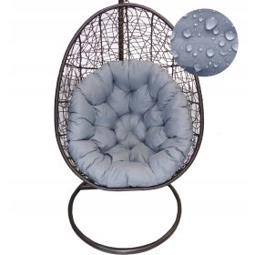   OKROGLA VODOODPORNA BLAZINA ZA GUGALNIK COCOON 120cm krem/bež BOHO