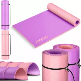 Neoprenska vadbeno podloga Neo-Sport 173 cm x 61 cm roza