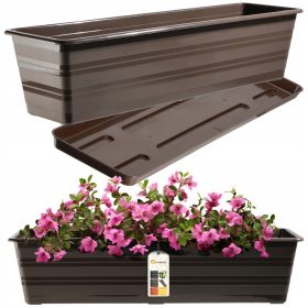 Balkonska škatla 60 cm s stojalom za cvetlične lončke