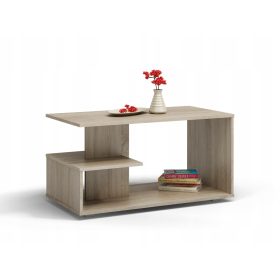    TopEshop DALLAS pravokotna klubska mizica 91 x 51 x 40 cm sonoma hrast