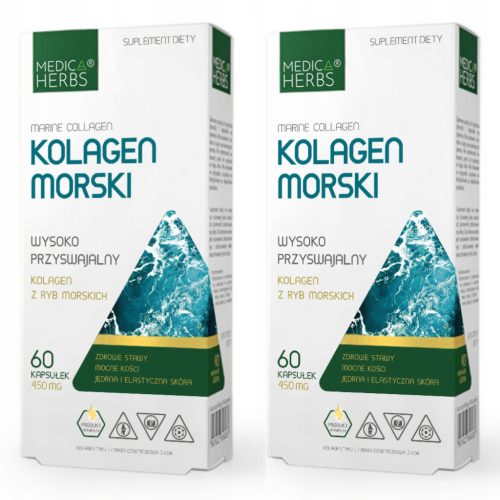 Kolagen morski v kapsulah Medica Herbs - za mladostno kožo in zdrave sklepe