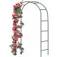 Pergola Kovinski Luk za Rože za Vrtno Dekoracijo 240 cm
