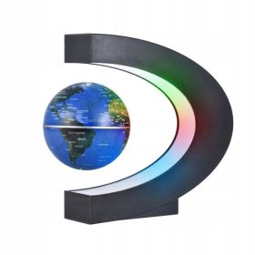 GLOBUS LEVITACIJSKI Z ELEKTRIČNIM MAGNETOM IN LED LUČMI