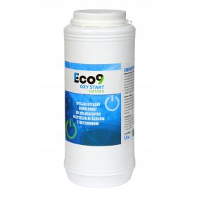   1. Optimized name: Aktivator za biološke čistilne naprave Eco9 OXY START MAXI BIO, 1,5 kg
2. Optimized description: 
Eco9 OXY START MAXI BIO je specializirani biopreparat namenjen za biološke čistilne