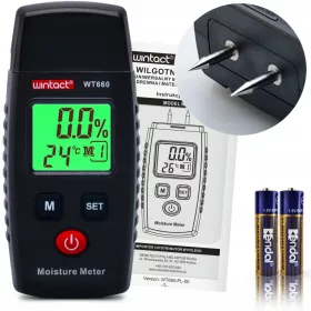 Merilnik vlage za les in beton Wintact WT660