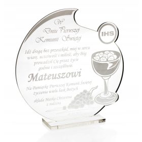   Statueta z individualnim graviranjem Spomin na prvo obhajilo, 3-str