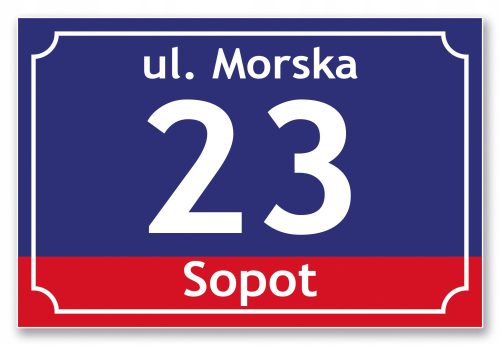 Hišna tablica z naslovom - PVC - 30x20 cm