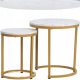 Okrogla klub miza Signal HOLABMAZL 45 x 45 x 48 cm, bela