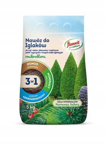 Organsko gnojilo Florovit Mikroflora 3v1 za iglavce 5 kg