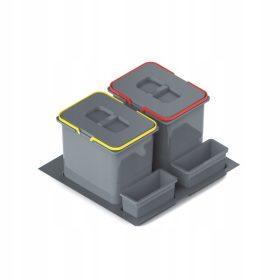 Koš za smeti Praktiko REJS za predal 60 cm, 2x15L