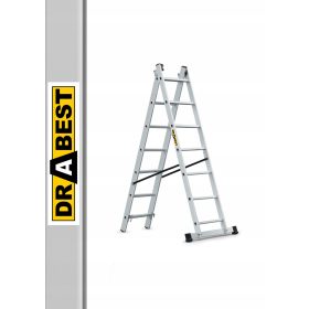 Drabest lestev 3,95 m aluminij 2 x 7 do 150 kg