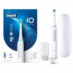 Oral-B iO 4 Bela magnetna električna zobna ščetka