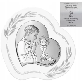  SREBRNA SLIKA, SPOMINIČEK IN OBHAJILO ZA FANTKA