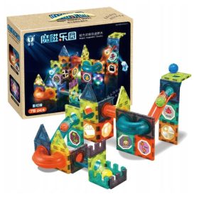 Magnetne kocke Svetleči 3D Komplet Žogalnih Stez