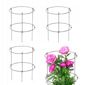 Kovinska podpora za vrt, visoka 60 cm, set 3 kosov