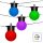 LIGHTLOGIC vrtna girlanda LED 7,5m RGB 25 lučk