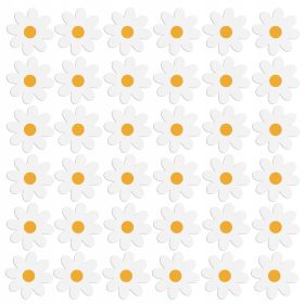50 stenskih nalepk belih cvetov/marjetic