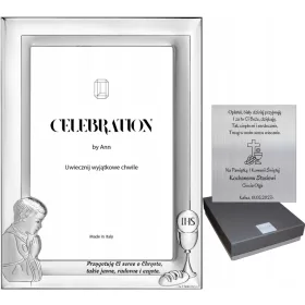  OBHAJILO, SREBRNI OKVIR ZA FOTOGRAFIJE 10x15