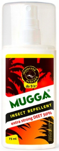 Mugga 50% Deet pršilo proti komarjem in klopom 75 ml