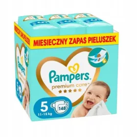 Pampers Premium Care plenice Velikost 5 148 kos.