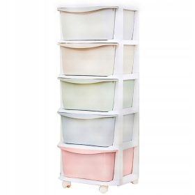 Regal za igrače na kolesih Korbi 98 x 36 x 36 cm