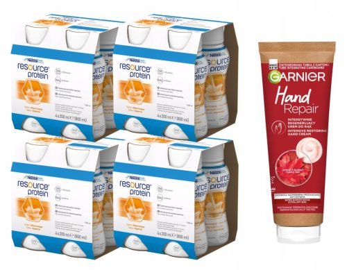 Nestle Resource Protein - visokobeljakovinska prehrana v tekoči obliki, okus marelice (16x200ml)