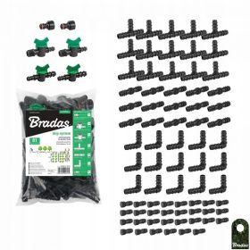 Zbirka pripomočkov za kapljično namakanje 16mm 81 kosov