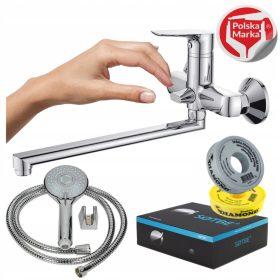   Slovenian Name: SOTBE INARI enoročna stenska armatura za kad in tuš, krom