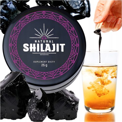 Shilajit Mumio Himalajski: 100% Naravna Smolasta Pasta iz Himalaj, 25g