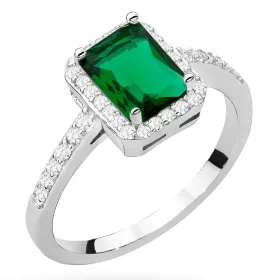 UDOVIT SREBRNI PRSTAN 925 s CIRKONIJEM, velikost 11