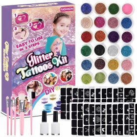 Kreativni komplet bleščečih otroških tetovaž
