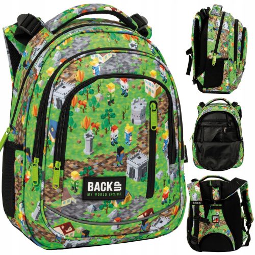 Ergonomičen šolski nahrbtnik BackUP Model R61 Fana Minecraft