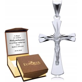    Obesek s križem iz srebra 925 za moške z vgraviranim križem