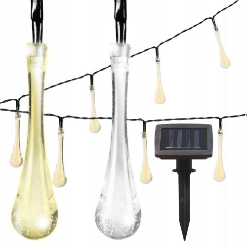 Solarna girlanda LED v obliki kapljic vode 40 LED 785 cm (2288)