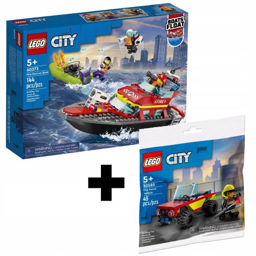 LEGO Ognjevarni čoln City 60373 + LEGO Patrulja mesta 30585