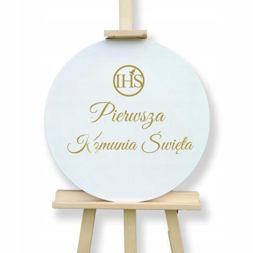 Tablica dobrodošlice za prvo obhajilo, personalizirana, 50 cm