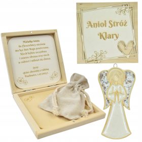 Spominek za prvo sveto obhajilo sgraviranim angelom