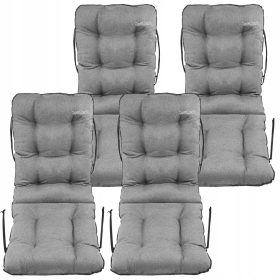 Podporna blazina za stol 48x48x75 siva lanena garnitura 4