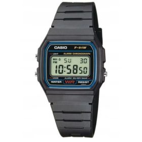 Moška ura CASIO F-91W-1YER Retro Unisex s budilko