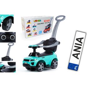 BABY VOZIČEK Z ZVOKOM, GUMIJASTIMI KOLESI IN NALEPKO