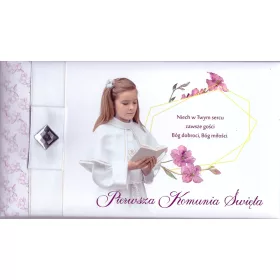   Slovenian Name: Album prvega obhajila s spominki in citati

SEO-Optimized Description: 
Album prvega obhajila je čudovit spomin na ta pomemben verski dogodek v življenju otroka. Ta album je izdelan v 