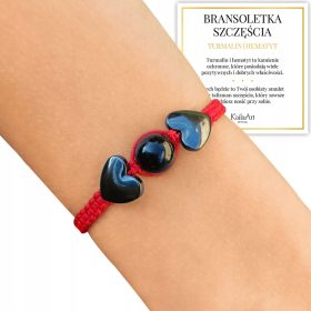 Zapestnica za srečo s črnim turmalinom in hematitom