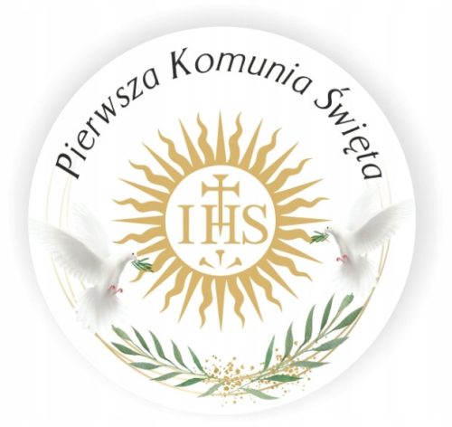 Nalepke za prvo obhajilo 4,5 cm 70 kom