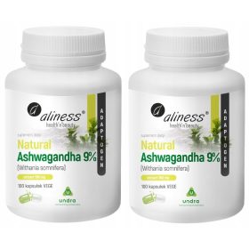   Paket kapsul Aliness Natural Ashwaganda 560 mg, 200 kosov, Adaptogeni in odpornost
