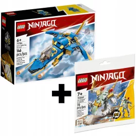   LEGO Ninjago Jayev Evolucijski Supersonični Let 71784 + LEGO Ninjago Ledni Zmaj 30649