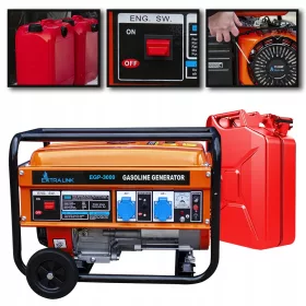 Prenosni enofazni bencinski generator Extralink 3000 W