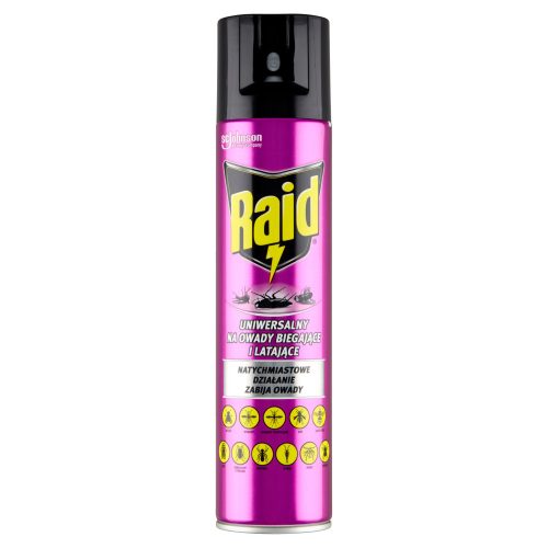 Raid® Uniwersalni insekticid za leteče in plazeče žuželke v aerosolu 3x400ml