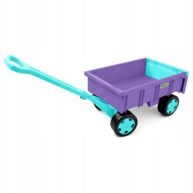   Voziček za otroke Wader 10961 Gigant - Prikolica vijolična in turkizna