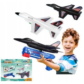 SAMOLET IZ STIROPORA + LANSIRALNA LETALNICA Set 2 VEL