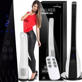    Stebrni ventilator Lehmann PALMER bel + KT-24 PRIROČNIK ZA UPRAVLJANJE NAPRAV LEHMANN